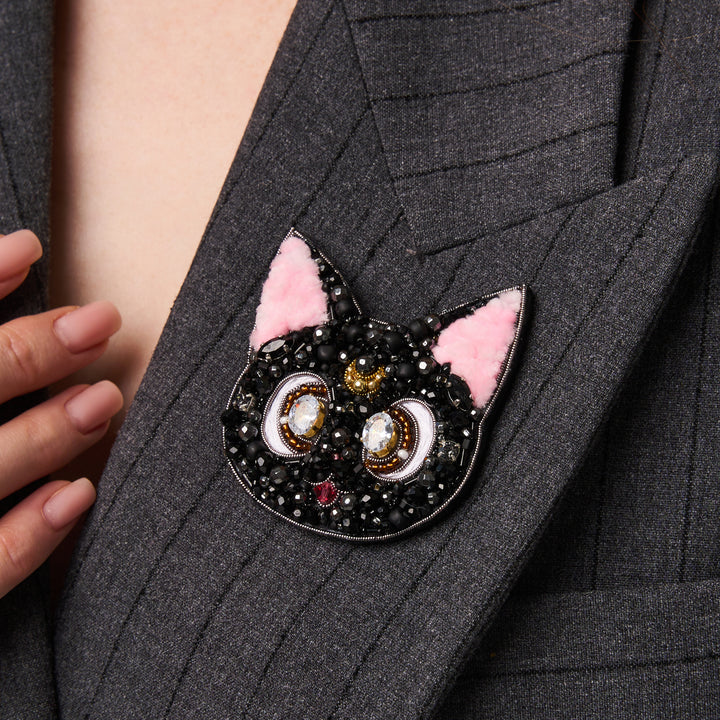 Sailor Moon Luna Cat Brooch