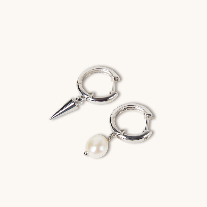 Arrow & Pearl Drop Earrings