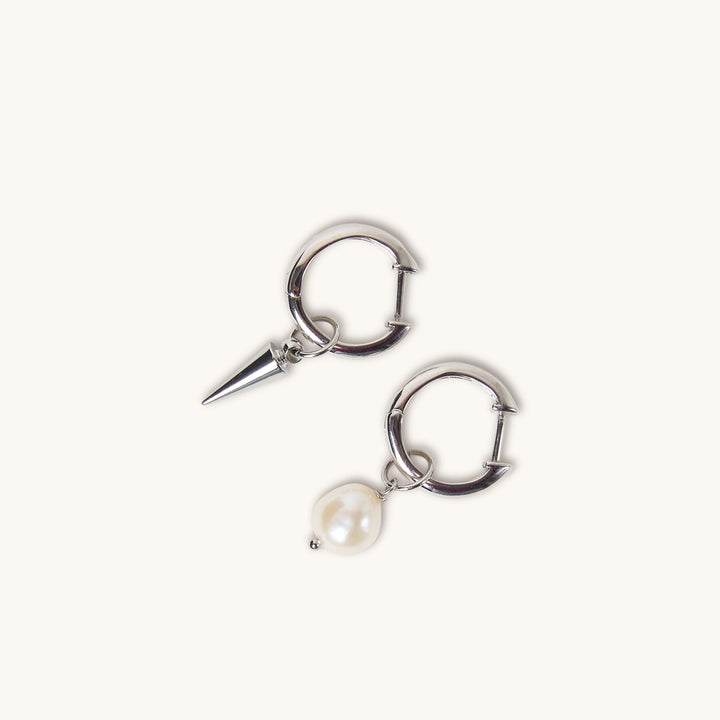 Arrow & Pearl Drop Earrings