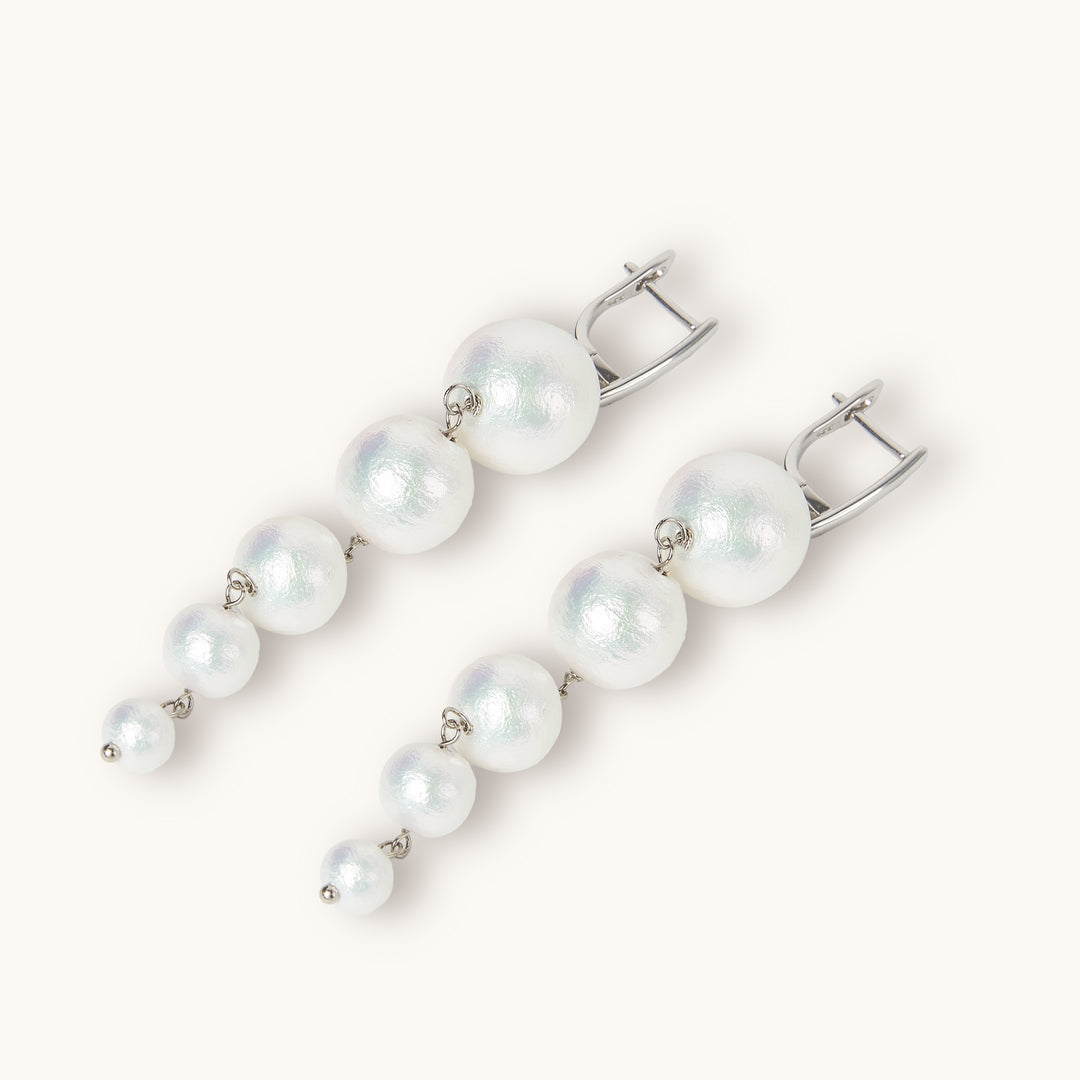 Multi Pearl Drop Earrings