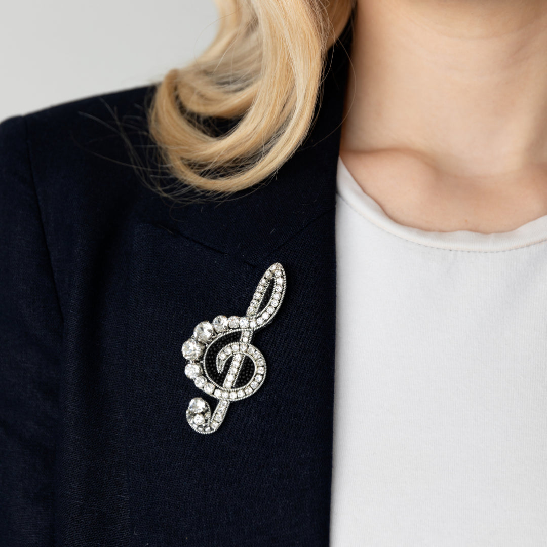 Musical Note Brooch