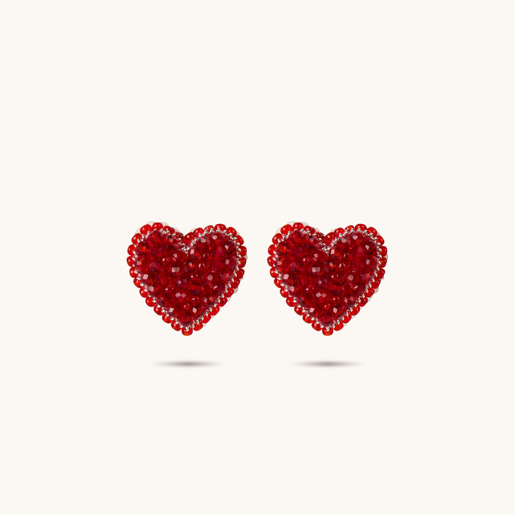 ◇Hei◇ alice heart earring [正規品/関税込] Alice in Wonderland Heart Stud Earrings – Pindazzle