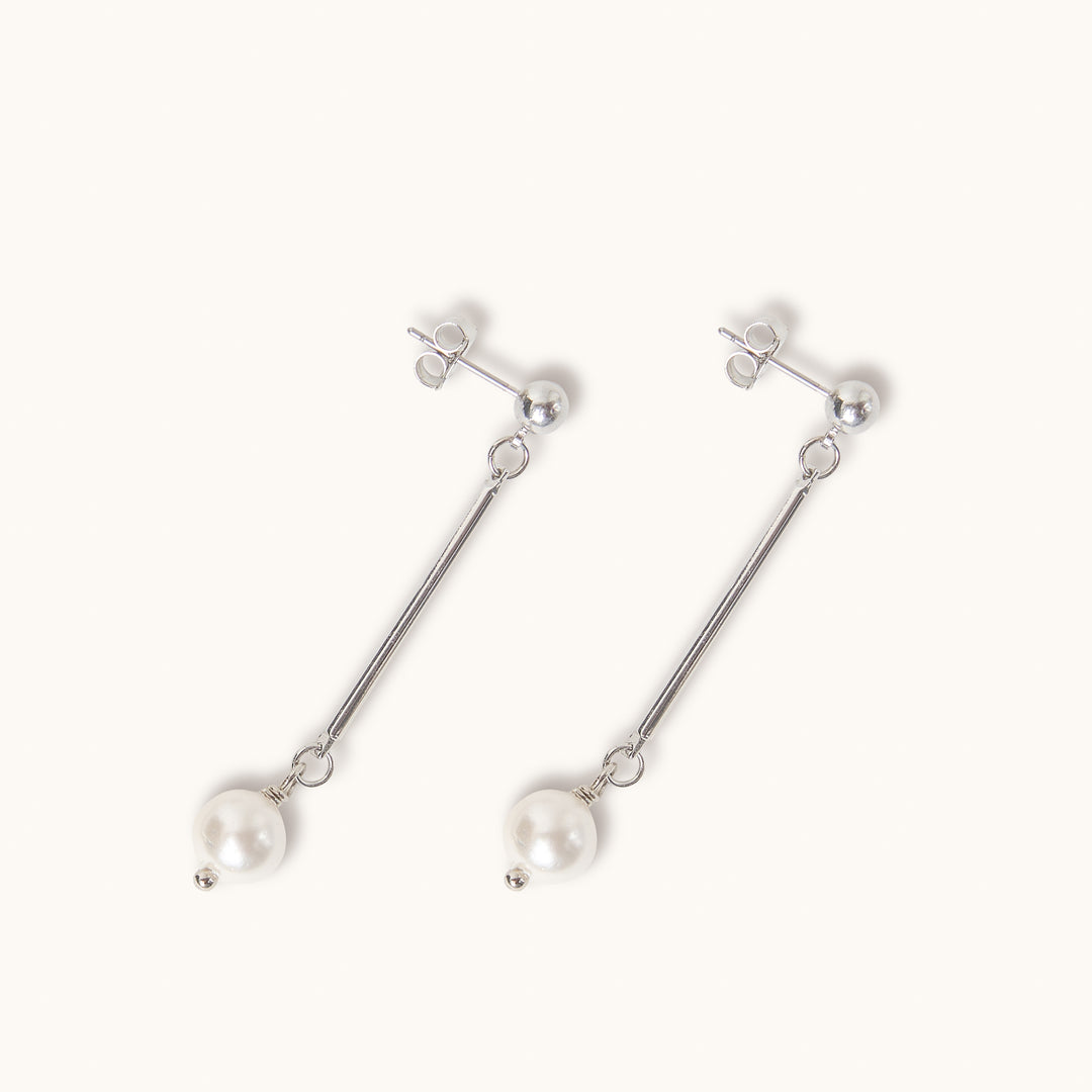 Drop Pearl Earrings