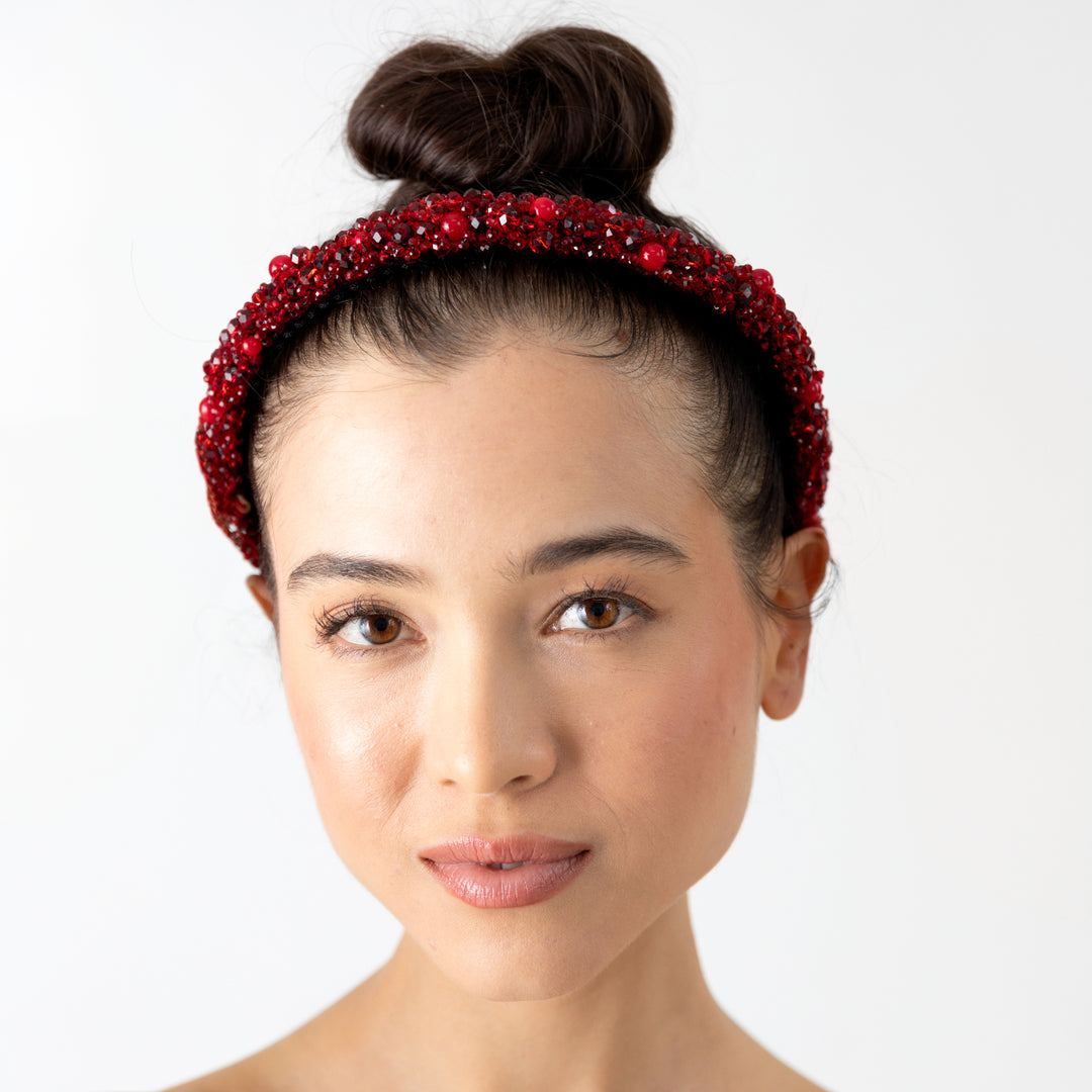 Venetian Wide Red Headband