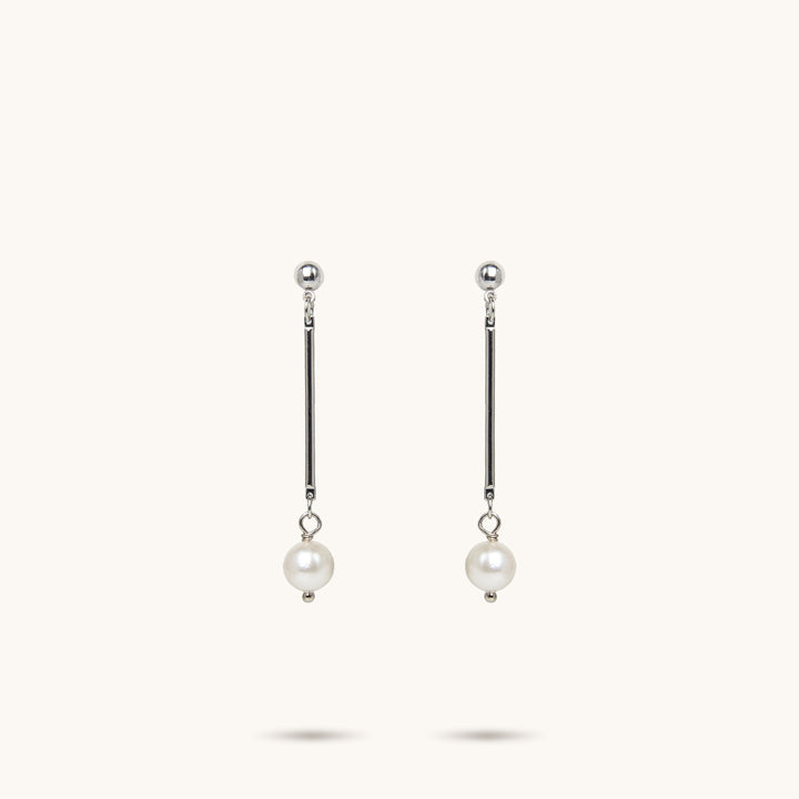 Drop Pearl Earrings