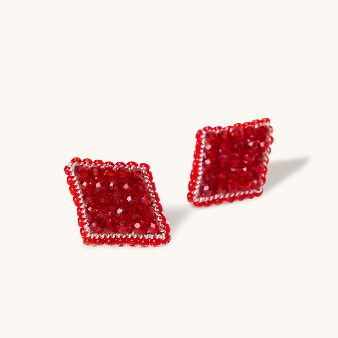 Alice in Wonderland Diamond Stud Earrings