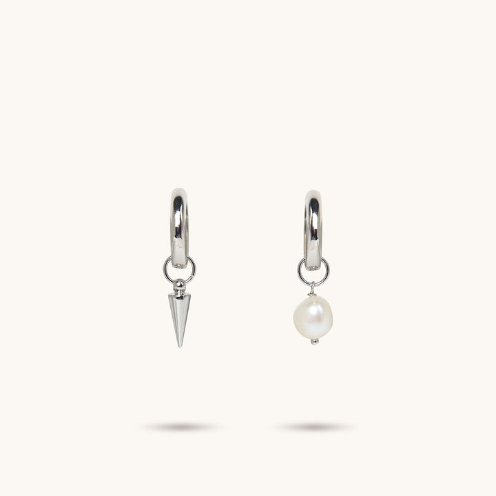 Arrow & Pearl Drop Earrings