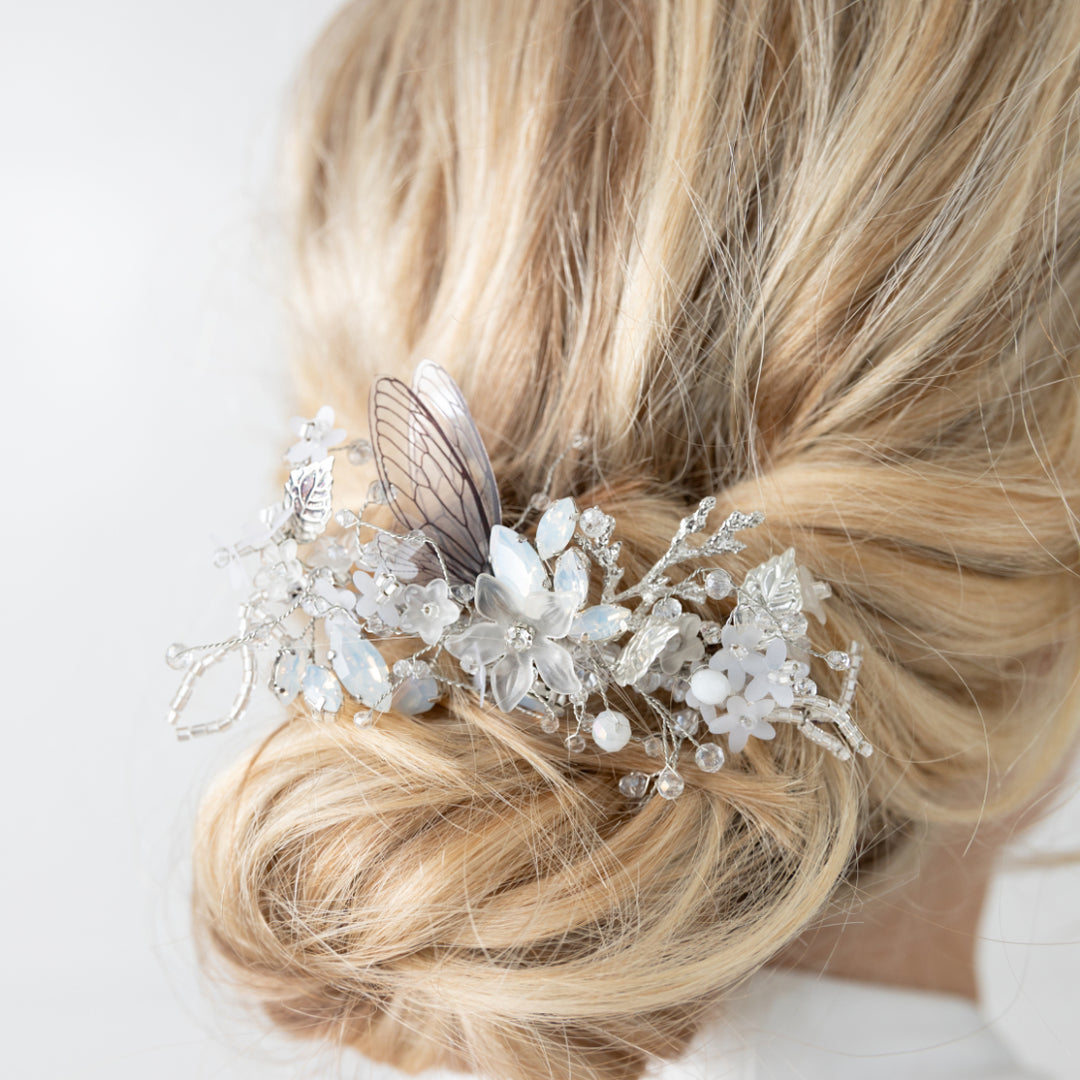 White Butterfly Hairpin