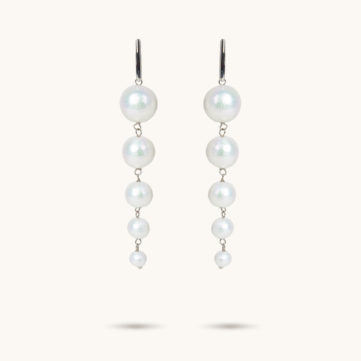 Multi Pearl Drop Earrings