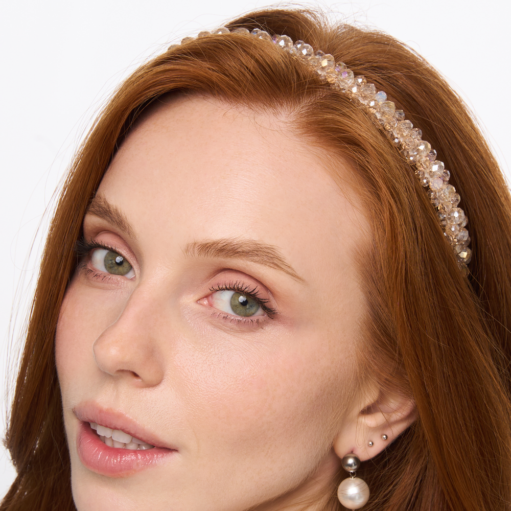 Champagne Beaded Headband