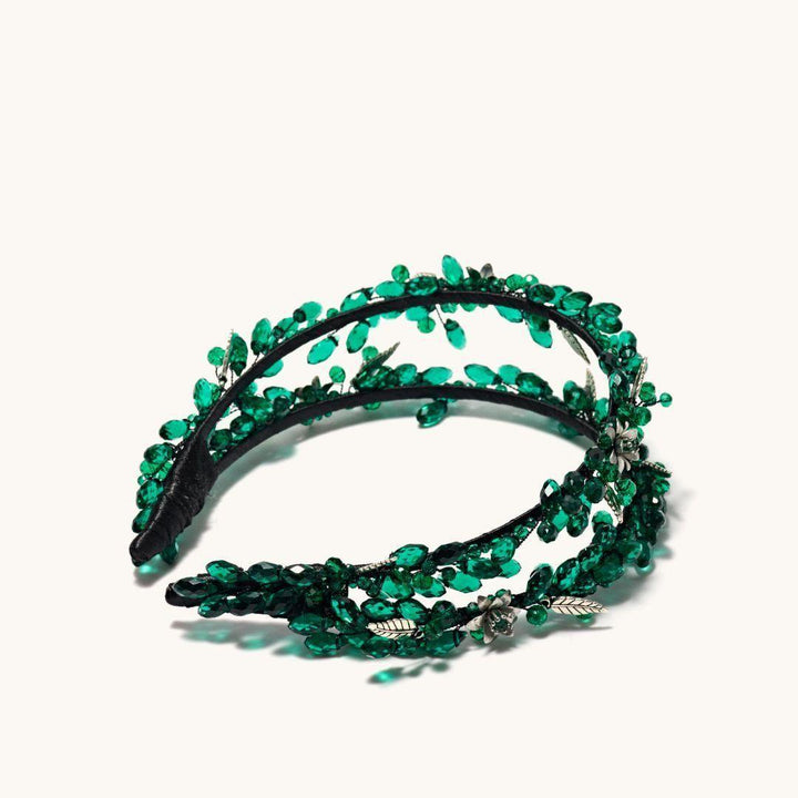 Flower Emerald Headband