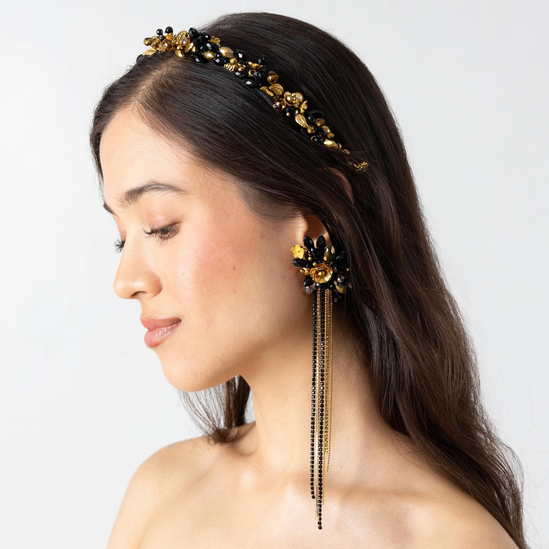 Flower Gold Headband