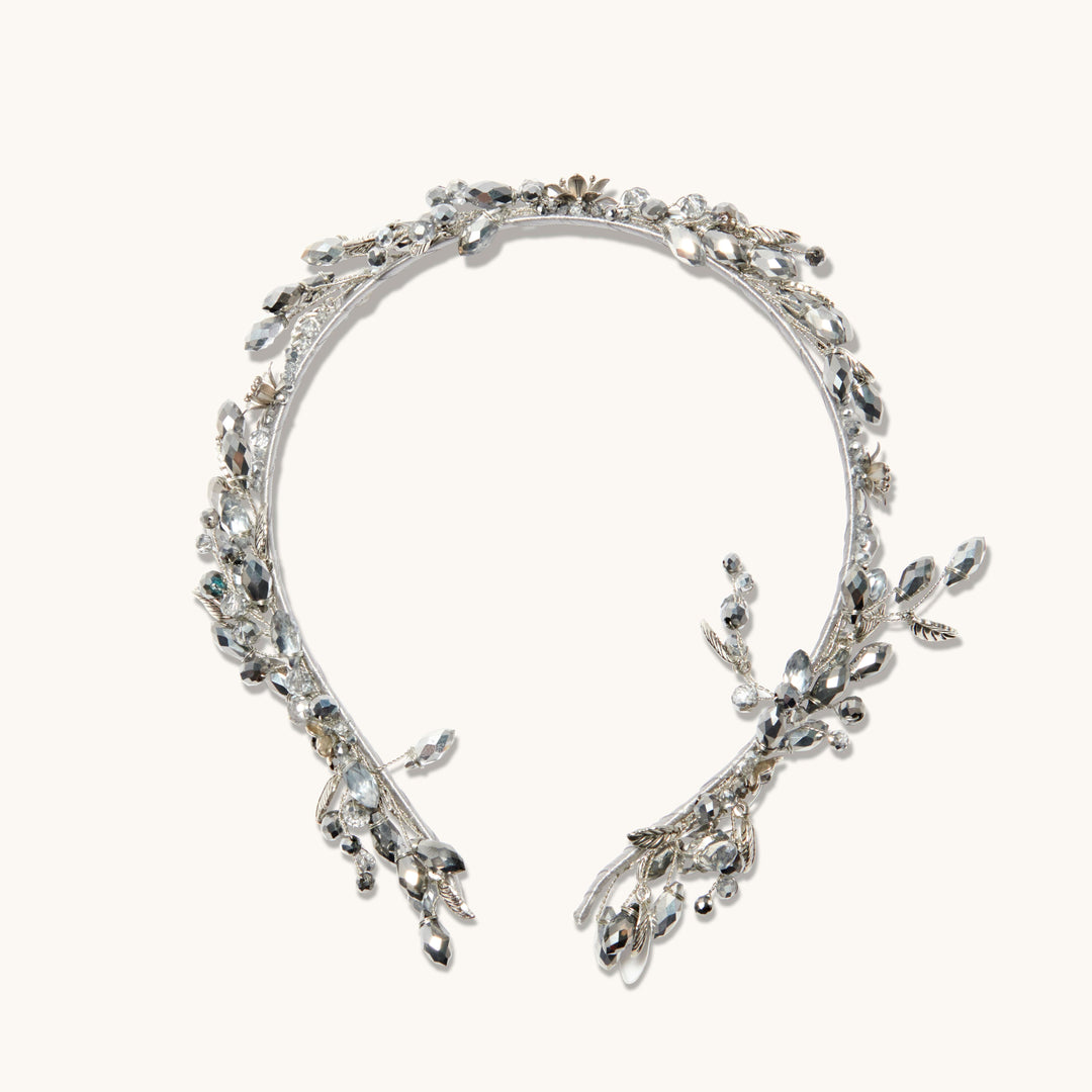 Flower Silver Headband