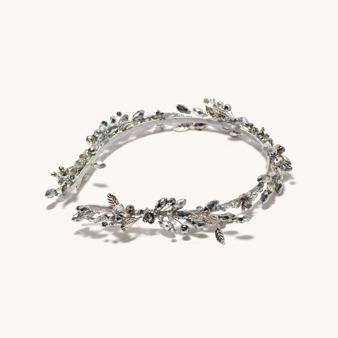 Flower Silver Headband