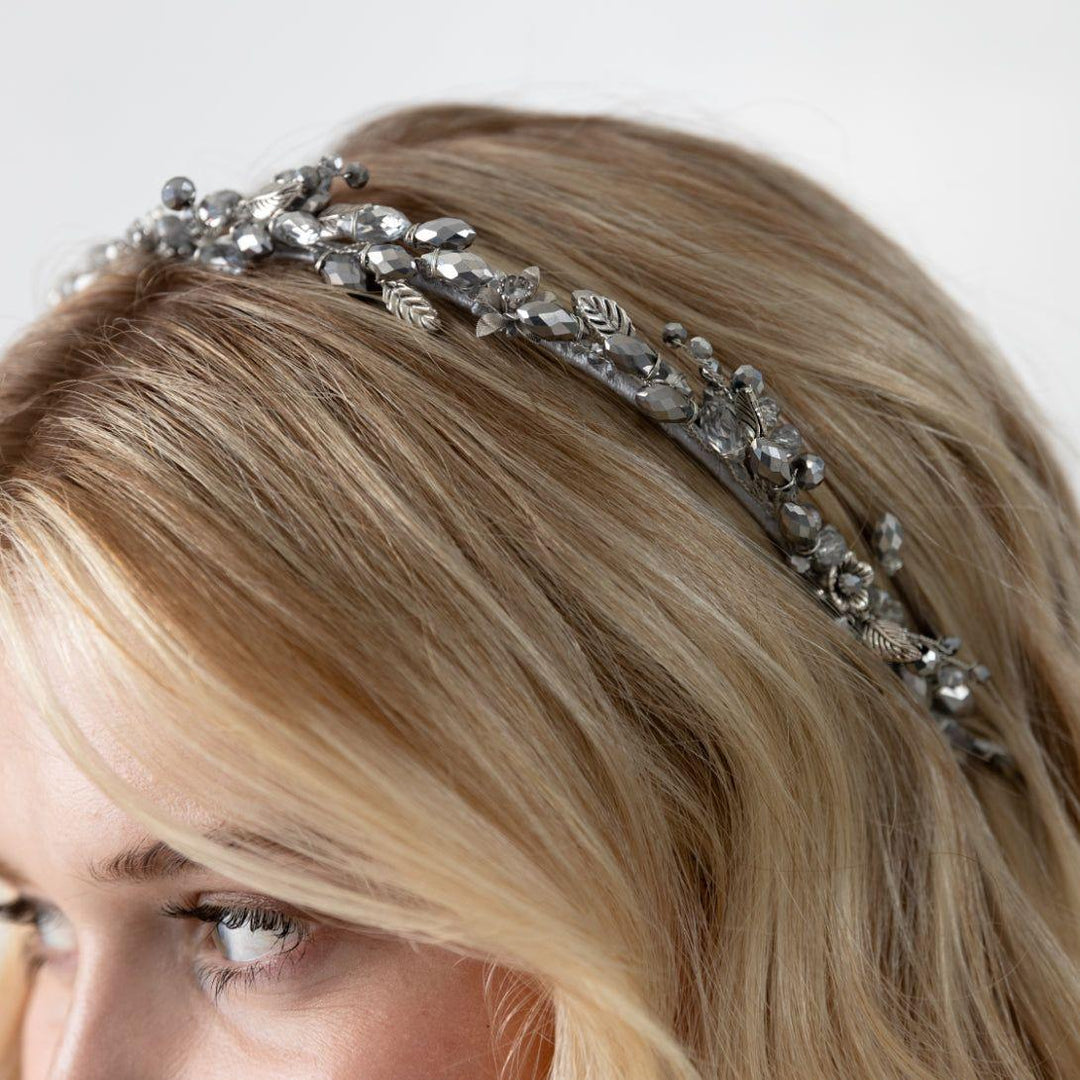 Flower Silver Headband