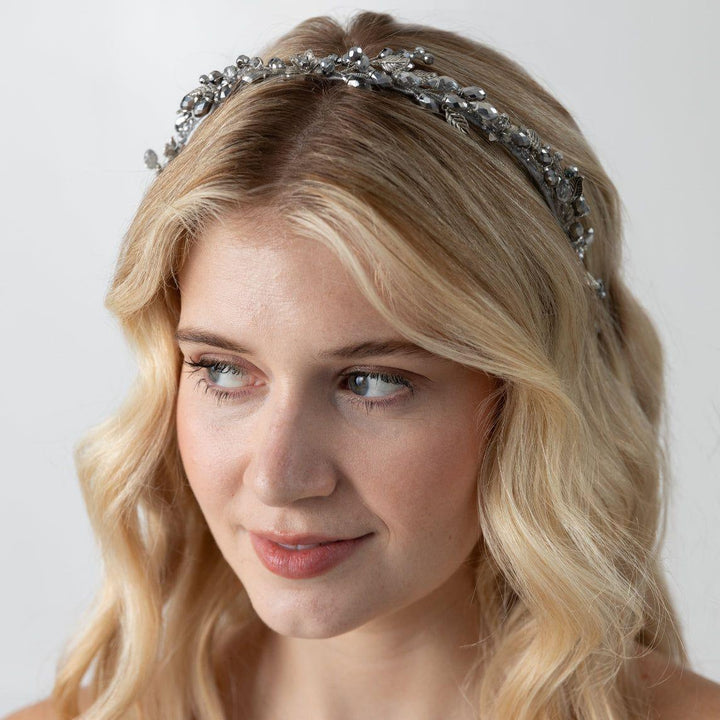 Flower Silver Headband