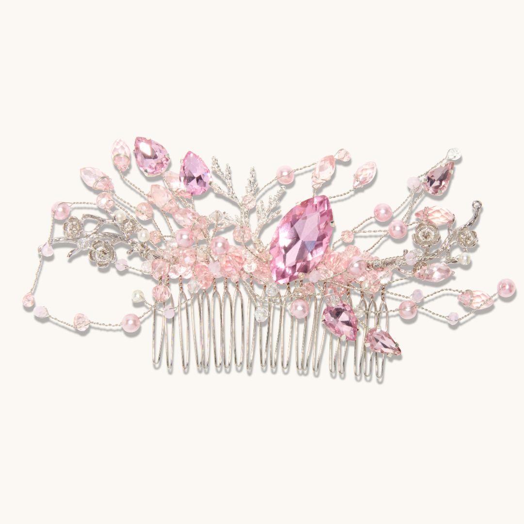 Hair Brooch Pink