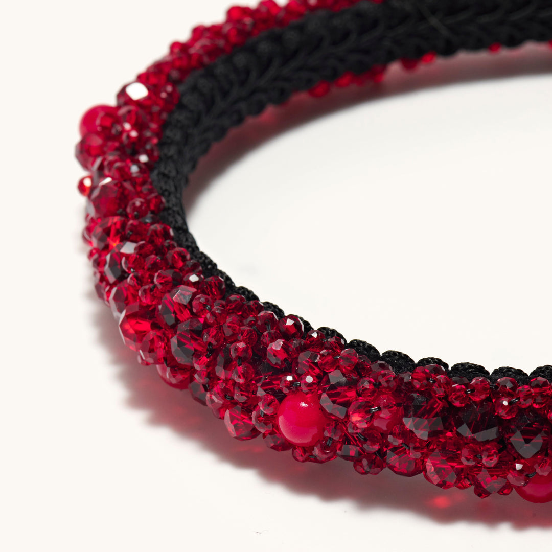 Venetian Wide Red Headband