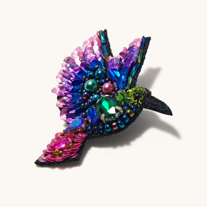 Sunbird Rhinestone Brooch