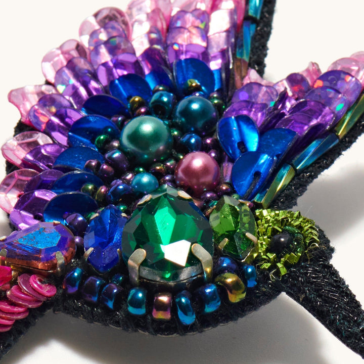 Sunbird Rhinestone Brooch