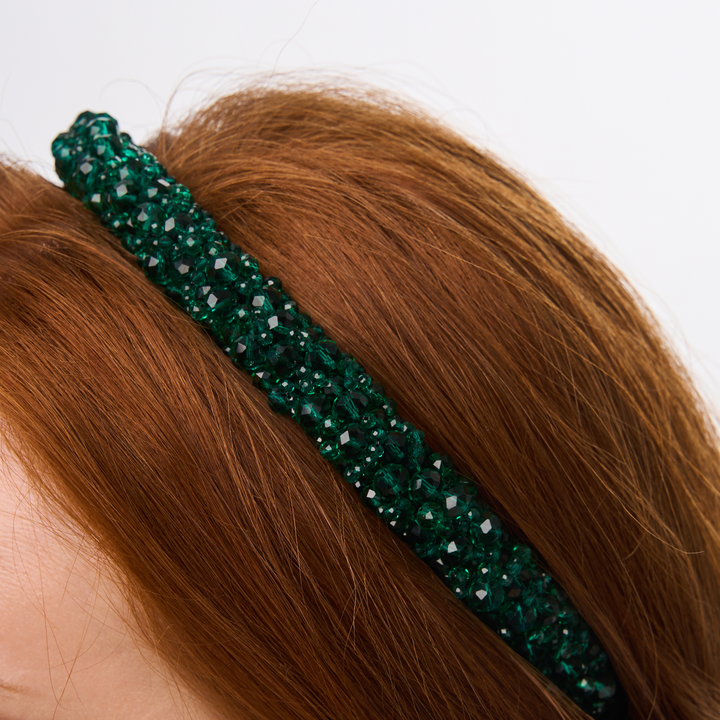 Venetian Wide Emerald Headband