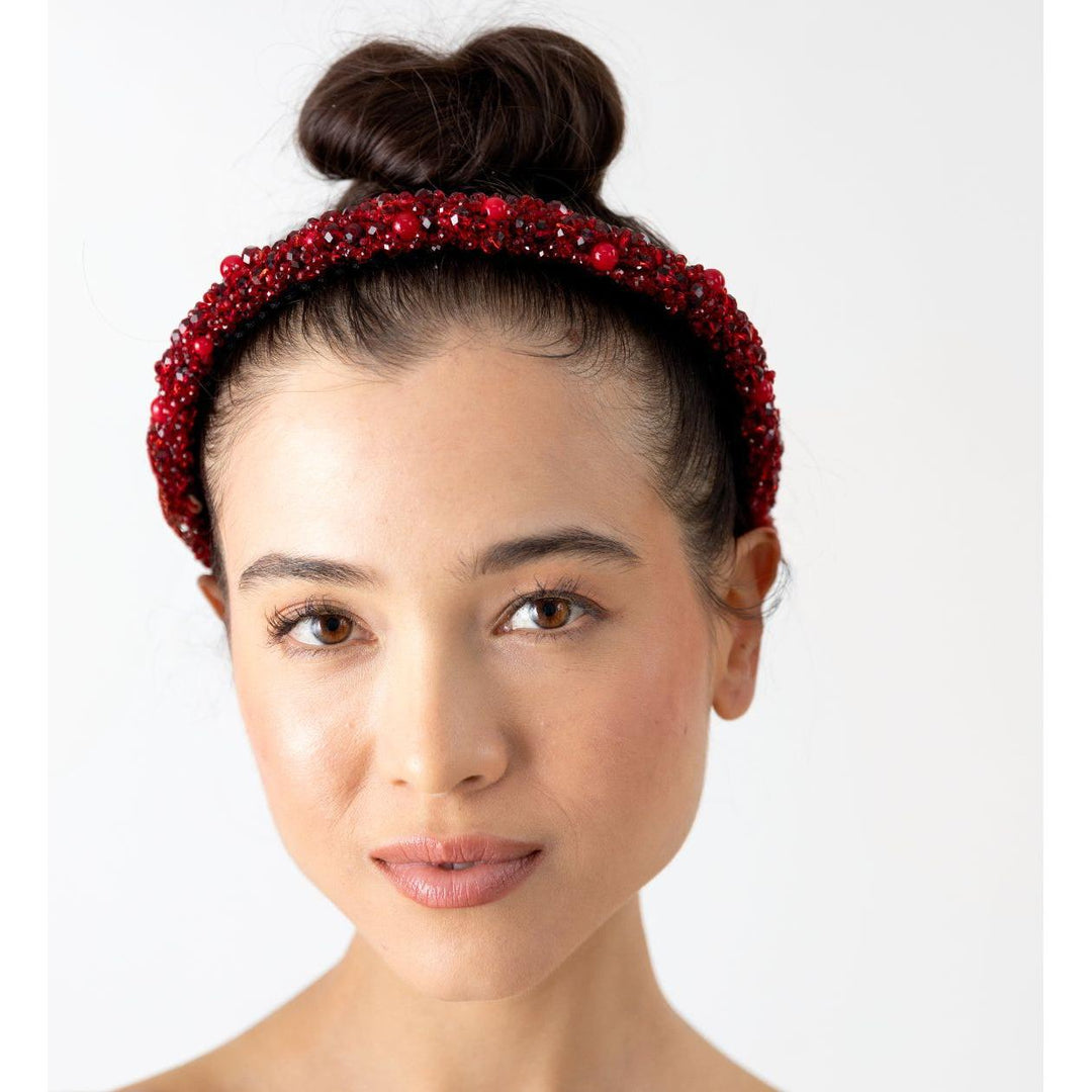 Venetian Wide Red Headband