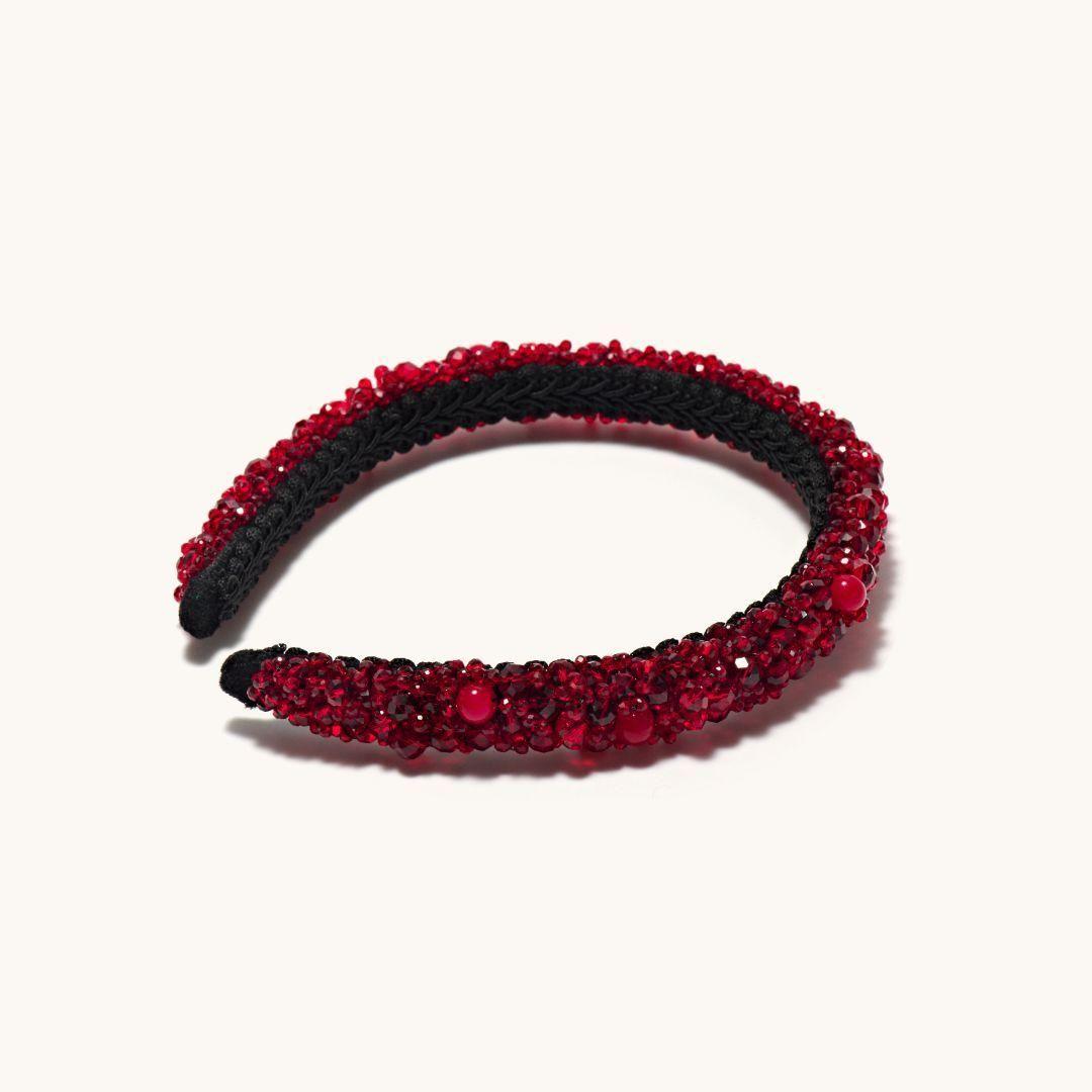 Venetian Wide Red Headband