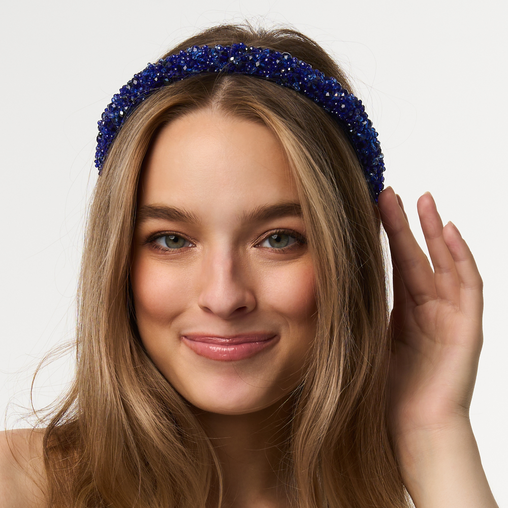 Venetian Wide Sapphire Headband