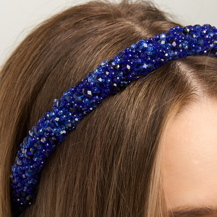 Venetian Wide Sapphire Headband