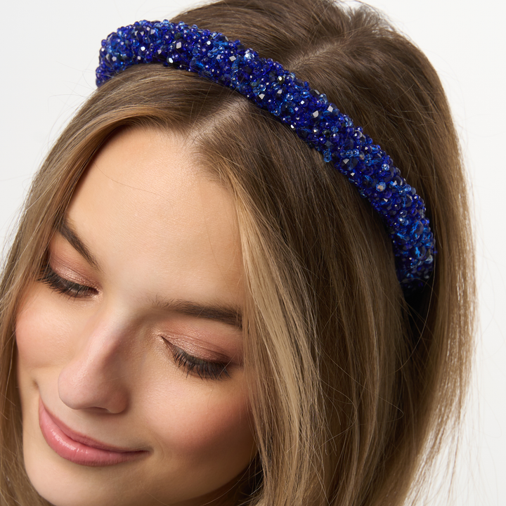 Venetian Wide Sapphire Headband